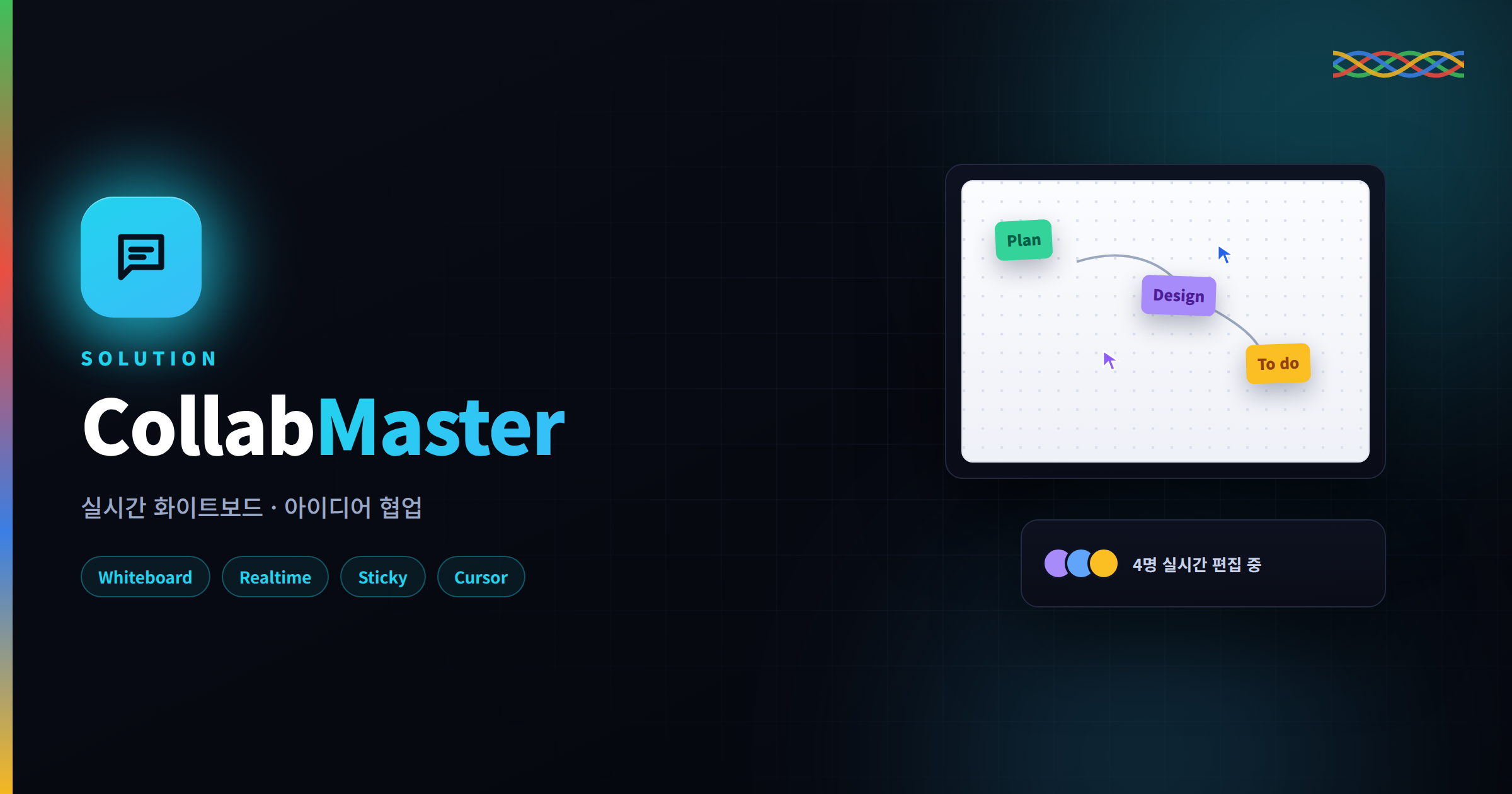 회의실 화이트보드를 내 모니터 속으로! 실시간 협업 툴 CollabMaster